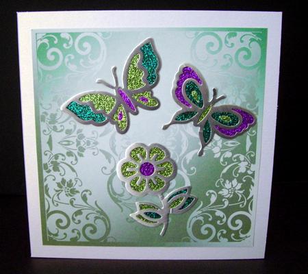 Etched Glass Card Fronts & Text Plate #2 by Dianne Jackson