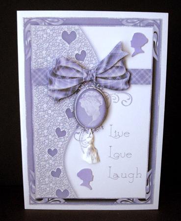 Cameo & Lace Card Front 6 by Dianne Jackson
