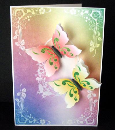 Rainbow Garden Card Fronts #3 by Dianne Jackson