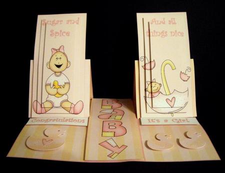 Baby Girl Double Easel by Dianne Jackson