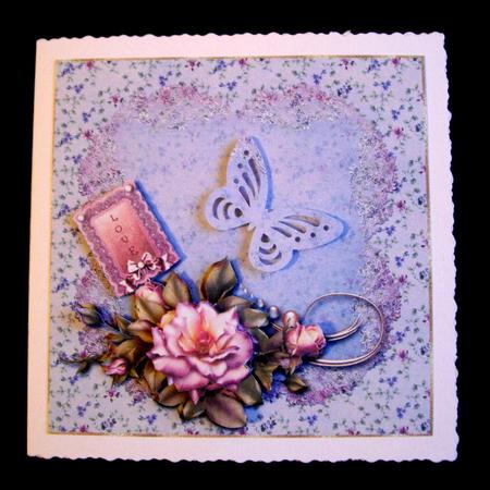 Vintage Lace Love 3 Card Topper by Dianne Jackson