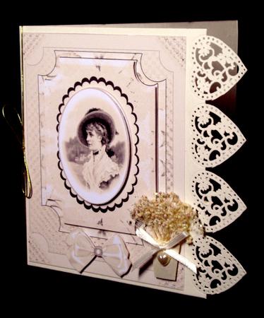 Layered Effect Decoupagewith a Delightful Vintage Lady Hap by Dianne Jackson