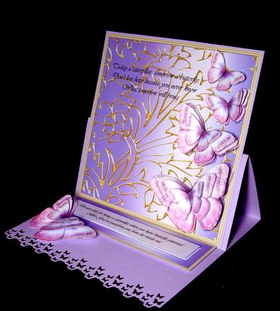 Butterfly Dreams Topper & Text Plate (lilac) by Dianne Jackson