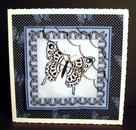 8 x 8 Big Butterfly Kit with Scalloped Corners by Dianne Jackson