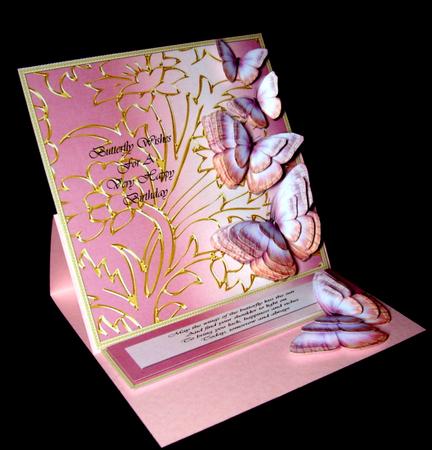 Butterfly Dreams Topper & Text Plate (pink) by Dianne Jackson