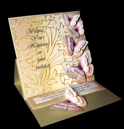 Butterfly Dreams Topper & Text Plate (gold) by Dianne Jackson