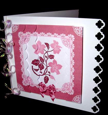 Flowers in Lace Wavy Side Stacker by Dianne Jackson