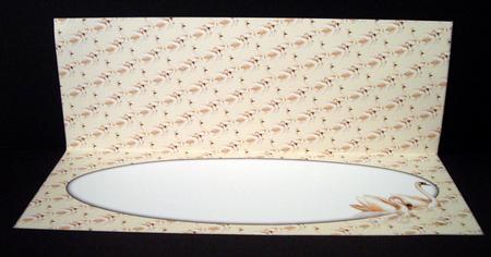 Swans Insert for Large Dl (cream) by Dianne Jackson