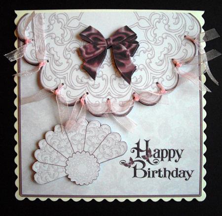 Scalloped Edged Envelope Style Card with Fan 1 by Dianne Jackson