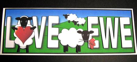 Love Ewe Large Dl by Dianne Jackson