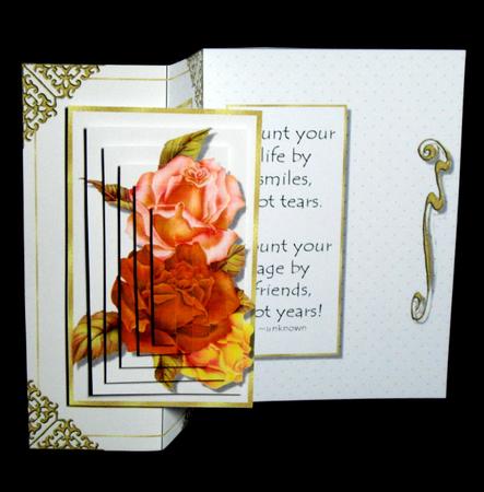Friends & Smiles Foldback Card by Dianne Jackson