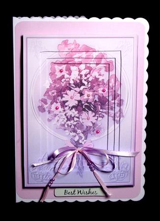 A4 Lilac Flower Circle. by Dianne Jackson