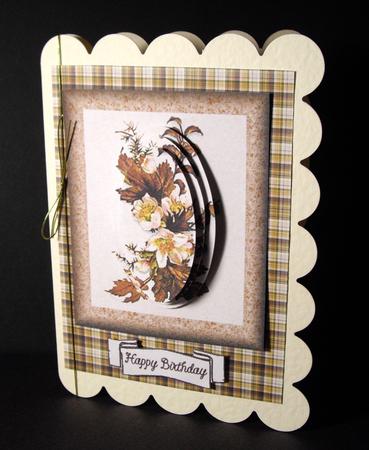 Autumn Flower Oval Pyramid by Dianne Jackson