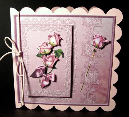 Sweetheart Roses in Lace Decoupage by Dianne Jackson