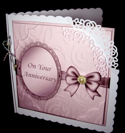 8 x 8 Anniversary Scalloped Corner Topper by Dianne Jackson