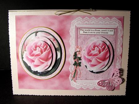 Pink Roses Pyramid by Dianne Jackson