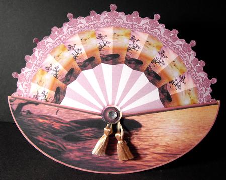 Sunset Fan Wobble Card by Dianne Jackson