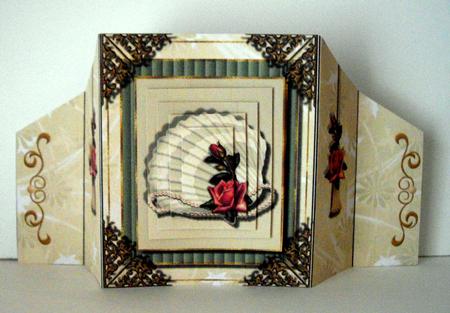 Rose Pyramage Reverse Gate Fold Card 5 by Dianne Jackson