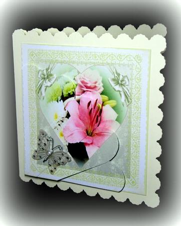 Lily and Rose Heart Fan by Dianne Jackson