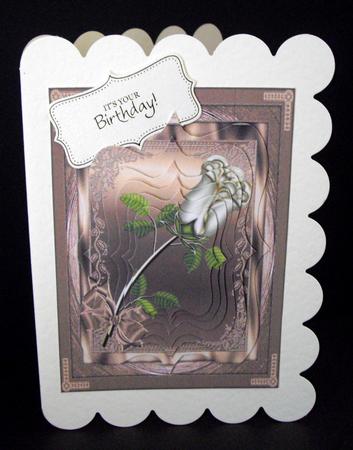 A Simple Rose Pyramage in Taupe by Dianne Jackson