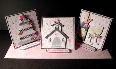Wedding Triple Easel Twist Card Kit by Dianne Jackson