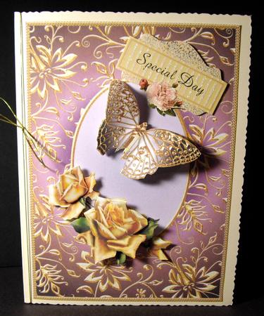Golden Rose Card Topper by Dianne Jackson