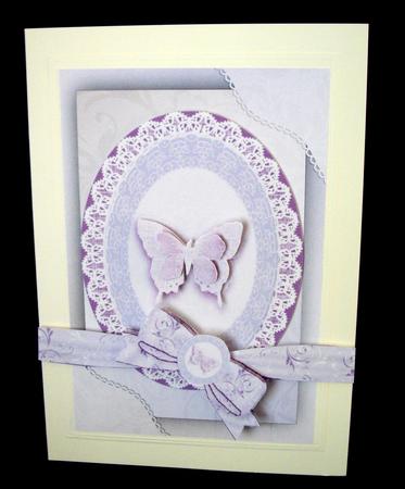 Stand-out Framed Card Front - Ivory by Dianne Jackson