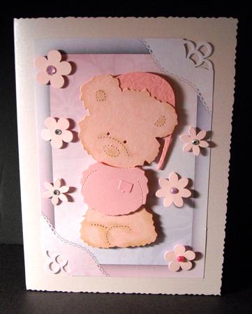 Stand-out Framed Card Front - Peach by Dianne Jackson