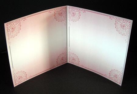 Pink Ornate 5.5inch Square Card Insert by Dianne Jackson