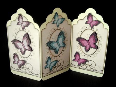 Beautiful Layered Butterfly Tags / Toppers Set 2 by Dianne Jackson