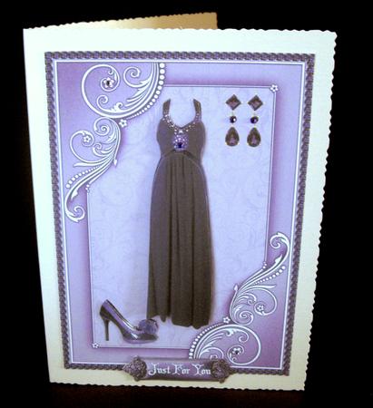 Purple Fashion with Decoupage by Dianne Jackson