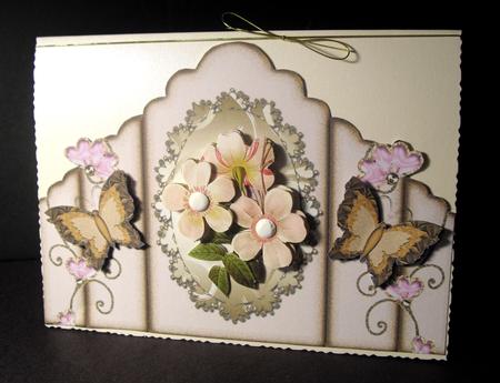 Various Occasions Butterflies & Flowers Fancy Topper 4 by Dianne Jackson