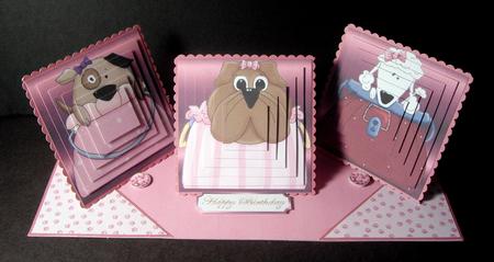 Doggie Bag Triple Easel Twist Card Kit by Dianne Jackson