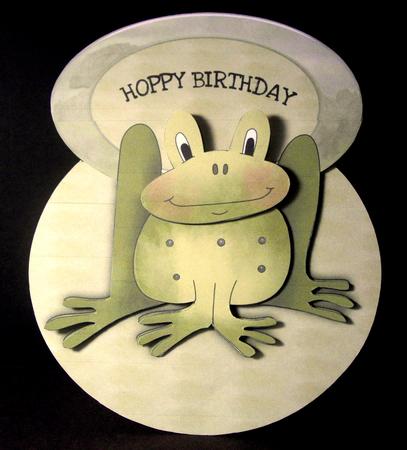 Frog Rocker-wobble Card by Dianne Jackson