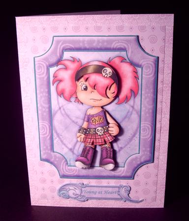 Wild Child, You Don't Look a Day Older -  Decoupage by Dianne Jackson
