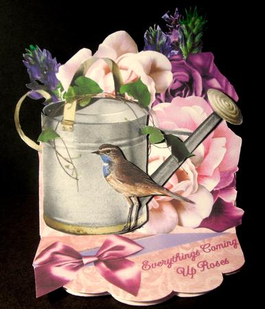 Easel Card Kit - Everythings Coming Up Roses by Dianne Jackson