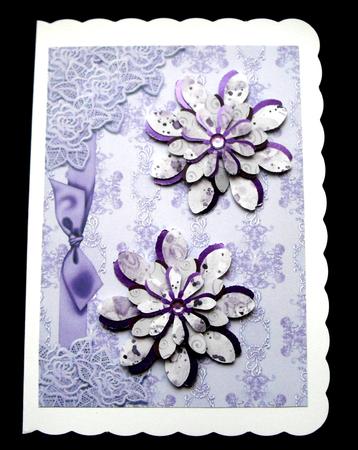 Ribbon & Roses Card Fronts 1 by Dianne Jackson