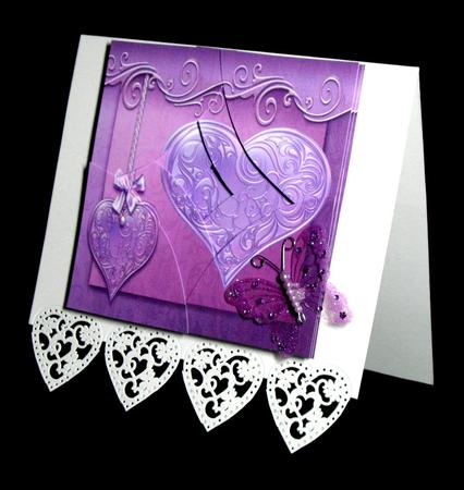 Hearts Curved Spiral Stacker by Dianne Jackson