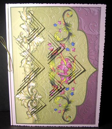Fantasy Floral Diamond Cut Pyramid Card Kit by Dianne Jackson