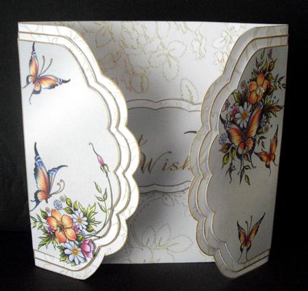 Butterfly Scalloped Gatefold by Dianne Jackson