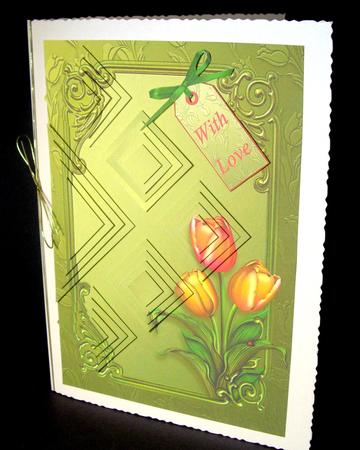 Beautiful Tulips Diamond Pyramage and Tag Kit by Dianne Jackson