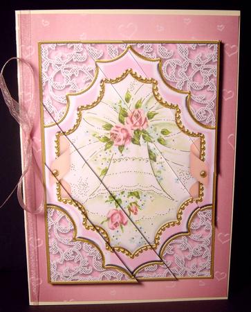 Pink Champers Label Matching Backing Paper by Dianne Jackson