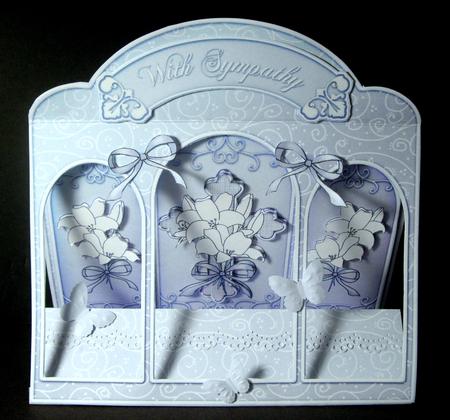 3D Sympathy Window Card Kit with Decoupage N Envelope by Dianne Jackson