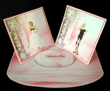 Vintage Ladies Double Twist Easel by Dianne Jackson