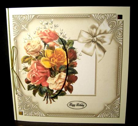 8x8 Framed Roses by Dianne Jackson