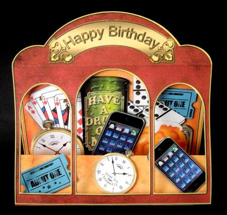 3D Just for Men Window Card Kit with Decoupage N Envelope by Dianne Jackson