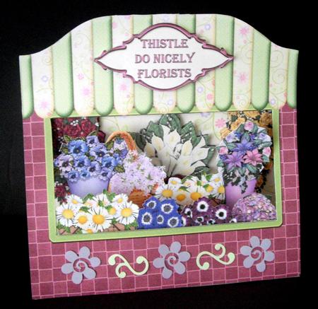 3D Florists Shop Pop Up Window Card Kit by Dianne Jackson