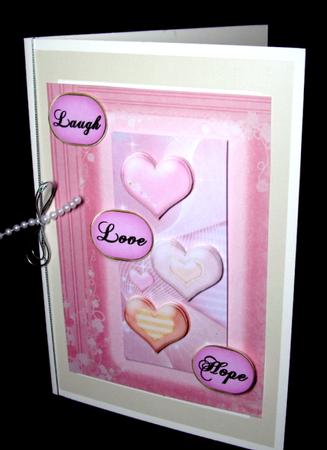 Abstract Heart 5x7 Quick Card by Dianne Jackson