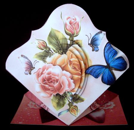 Rosy Glow Spring Top Card by Dianne Jackson
