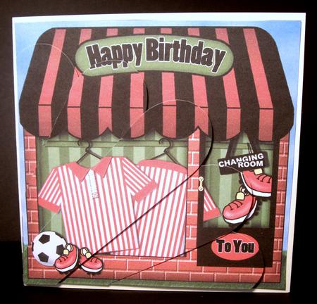 The Little Football Crazy Shop Fan Pyramage Topper by Dianne Jackson